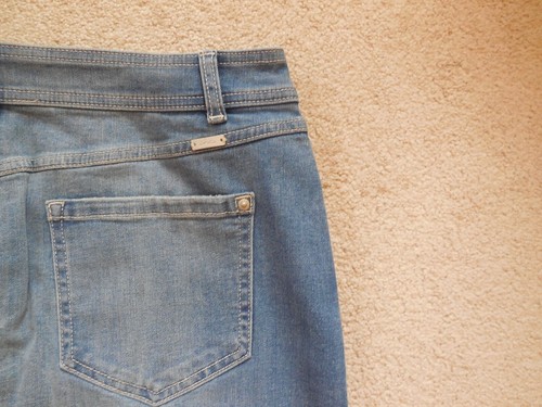 Womens INC International Concepts Frayed Tulip-Hem Jean Skirt Size 12 Med Indigo - Picture 12 of 12