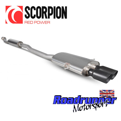 Scorpion Auspuff Mini Cooper S R56 R57 R58 ab Kat 70mm Res Daytona BLK SMN011C