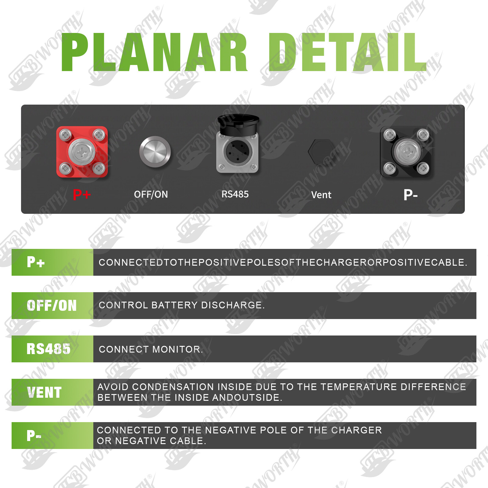 36V 105Ah Golf Cart LiFePO4 Battery 200A BMS Bluetooth for Yamaha EZGO Club Cart