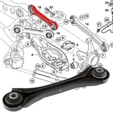 For BMW 3 Series E90 E91 05-13 Rear Upper Left or Right Wishbone Suspension Arm