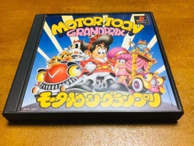 Motor Toon Grand Prix - PS1 - Version NTSC-J (Japon) - Complet Et Bon état