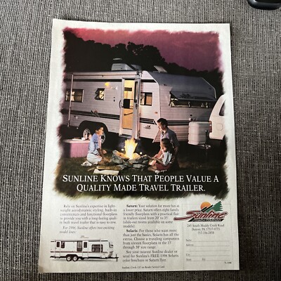 1996 Sunline Ad Saturn Solaris Travel Trailer Ad Denver PA