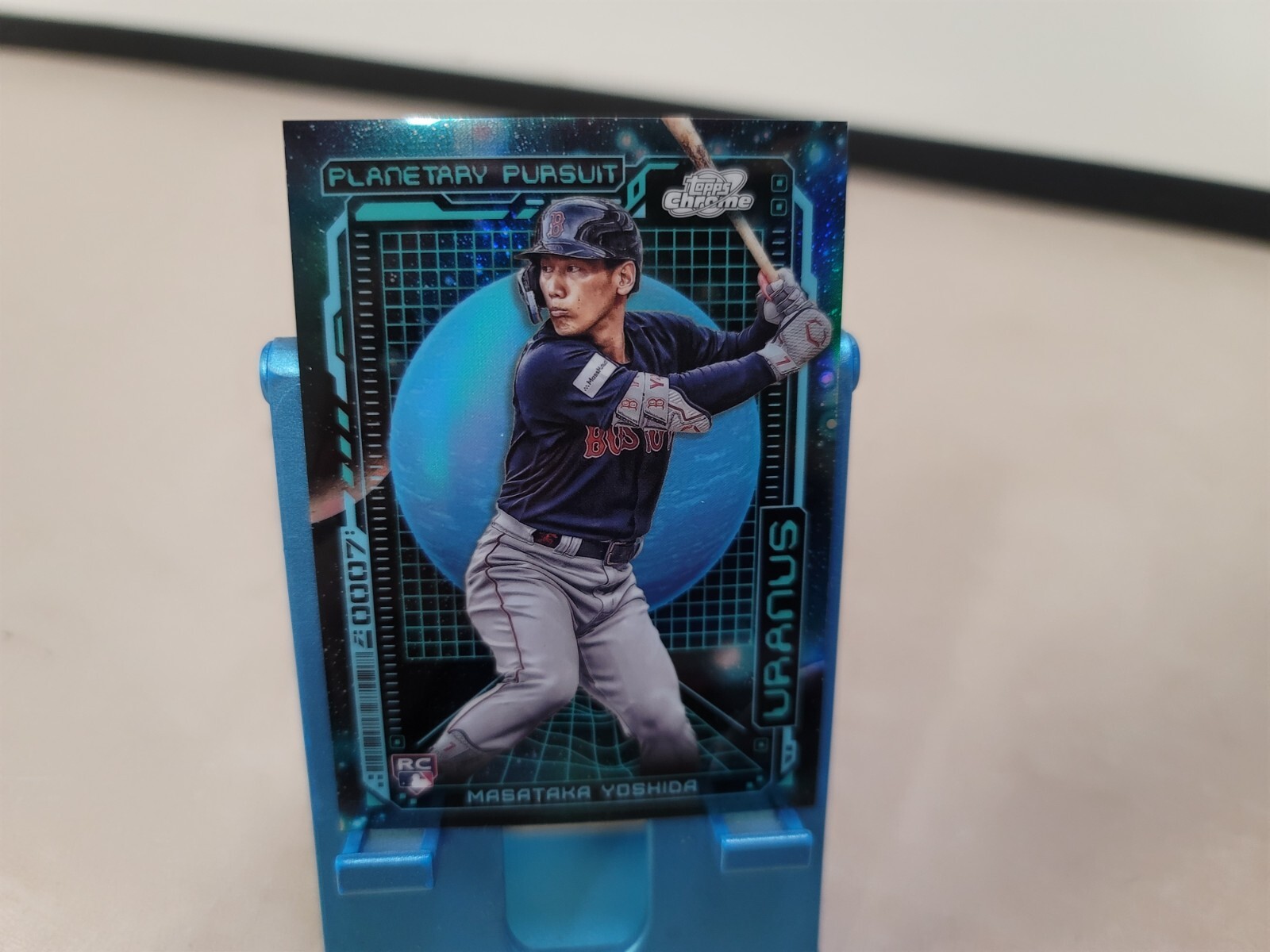 2023 Topps Chrome Cosmic Masataka Yoshida Planetary Pursuit Uranus SP RC #07