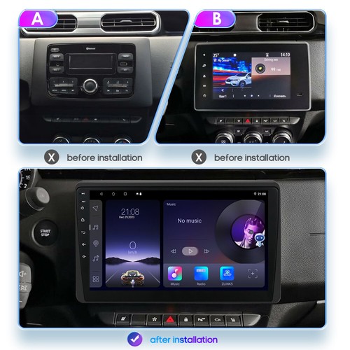 10"Android 13 Head Unit Radio GPS SATNav Carplay For Renault Duster Arkana 19-21 - Picture 2 of 12