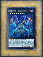 Yugioh Raidraptor - Satellite Cannon Falcon WIRA-EN024 Secret Rare 1st Ed NM