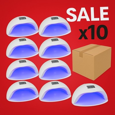 10 LED Lichthärtungsgerät Sonder Restposten Timer Sensor UV Nail Lampe Nagel NEU