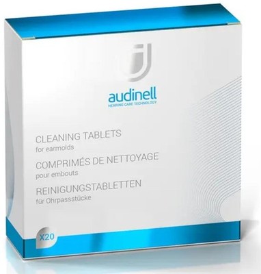 5x audinell 20er Packung : Hörgeräte-Reinigungstabletten zum Auflösen in Wasser