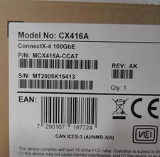 Mellanox ConnectX-4 EN Dual Port 100G QSFP28 PCI Card MCX416A-CCAT