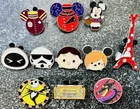 * Lot Disney Pin Star Wars Harry Potter Eiffel Tower Germany TNBC Pinback Mickey