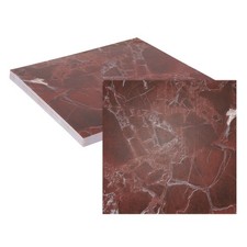 10Pcs 11.8"x11.8" Marble Peel and Stick Backsplash Wall Tiles, Red/White