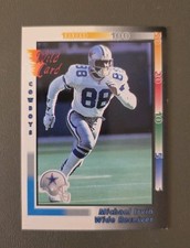 1992 Wild Card Football #162 Michael Irvin - Dallas Cowboys EX-NM
