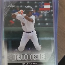 Leaf Kyle Lewis Rookie Exclusive Edition Seattle Mariners Baseball Card 2016. rookie card picture