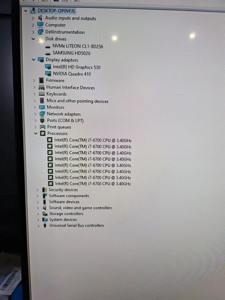 Dell Precision Tower 3620 16gb-i7 6700-256nvme+500hdd - Image 3 of 4