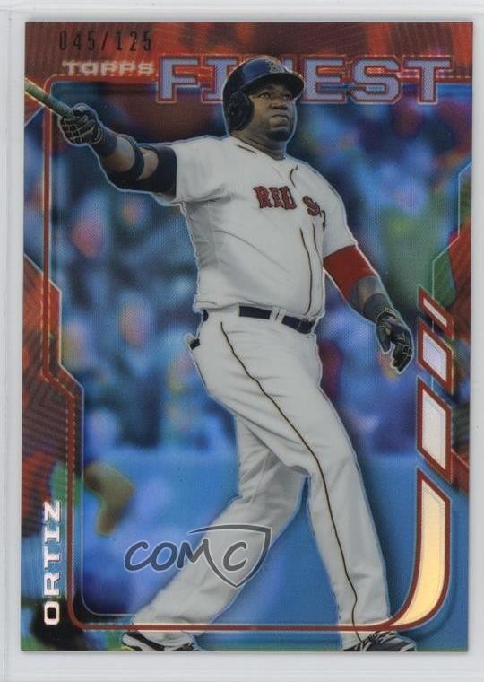 2014 Topps Finest Blue Refractor 45/125 David Ortiz #55 HOF 8we