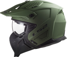 Motorradhelm Jethelm LS2 OF606 Drifter Military Grün Matt Helm Roller Trial Moto