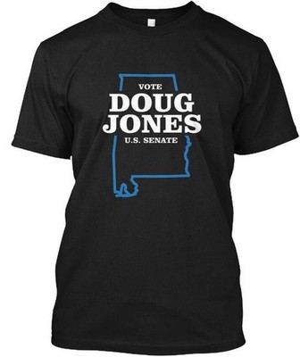Vote Doug Jones For Senate Alabama State Us T-Shirt Made in USA S to 5XL