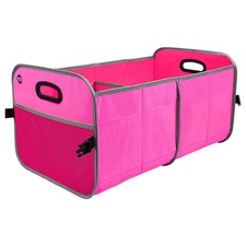 Hot Pink Car Trunk Organizer Heavy Duty Storage w/ Pockets