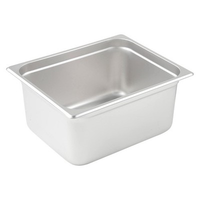 Winco Anti-Jamming Steam Pan, Half-Size x 6-Inch, Standard Weight,Stainless...