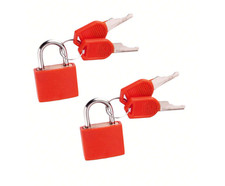 2pcs Small Padlocks With Keys Each Bags Luggage Suitcase Lockers Security - UK