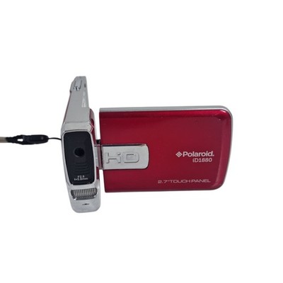 Polaroid iD1880 Full HD Compact Camcorder 2.7'' Touch Screen Red