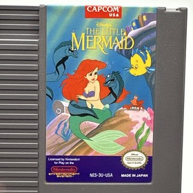 Disneys The Little Mermaid NES Nintendo W/ Sleeve - Cleaned Tested Authentic