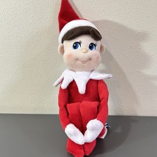 Muñeca de peluche Elf on the Shelf 14" CCA y B niño ojos azules Navidad 2005 Lovey