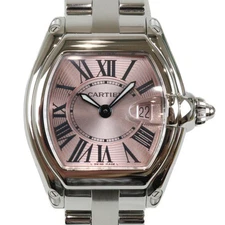 CARTIER Mini Roadster W62017V3 Quartz Date Stainless Steel Ladies Wristwatch