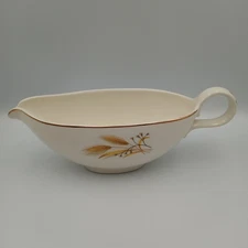 Century Service Homer Laughlin? Wheat China Gravy Boat 9 in. x 2.5 in., vintage
