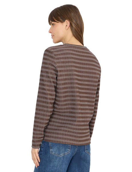 Cecil Shirt Gestreift Urban Taupe GrößE M, Baumwolle, Damenoberteil-image