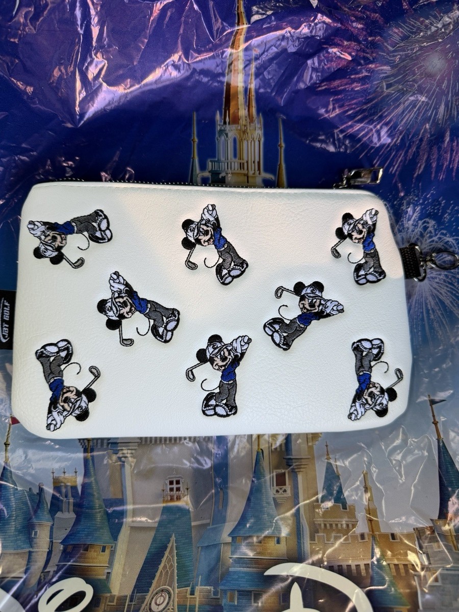 Disney World Parks WDW Mickey Golf Zip Valuables Ball Tees Pouch