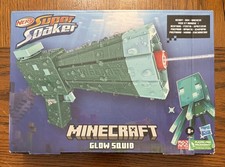 Nerf Super Soaker Minecraft Glow Squid New Sealed
