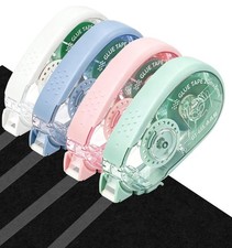 4 Pack Scrapbook Tape, 0.3IN x 65FT Extended Double Sided Tape Roller for Cra...