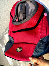 New Pink Pet Carrier Backpack Adjustable Pet Front Cat Dog Carrier Travel Bag