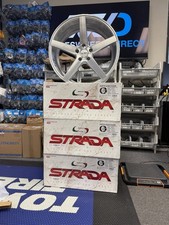 Strada Perfetto Wheel 20x8.5 35 5x114.3 72.6 Silver Set Of 4 Wheels 5x4.5