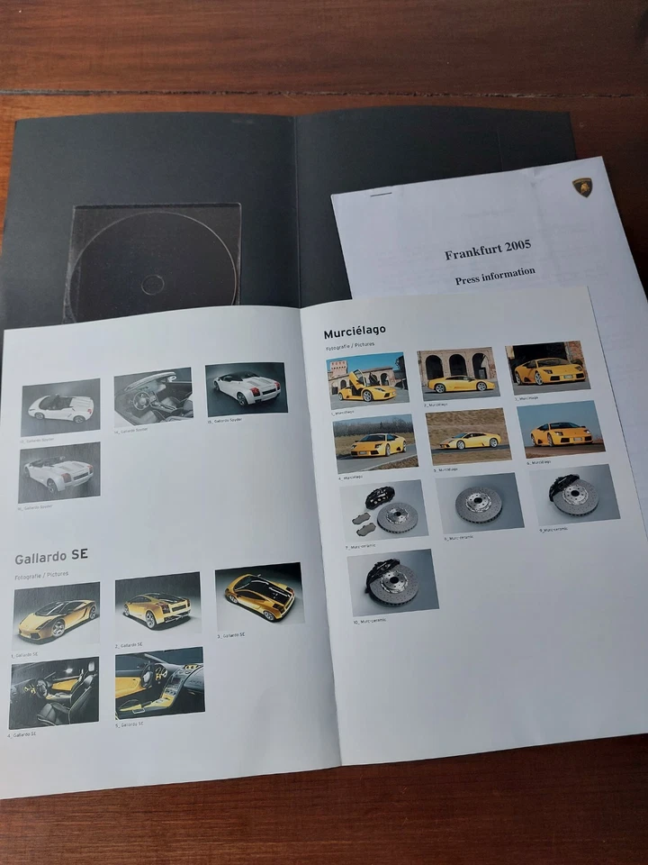Lamborghini Gallardo Spyder E Murcielago Press Francoforte 2005 Con Cd - Immagine 2 di 4