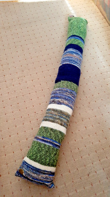 lZugluftstopper gehäkelt Handmade Füllmaterial 123cm Windstopper Tür Fenster 2
