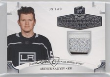 2020-21 Upper Deck The Cup Rookie Class of 2021 39/49 Arthur Kaliyev Patch av1