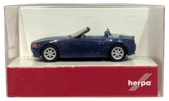 1:87 Scale Herpa 023320 BMW Z4 Roadster - Blue - BNIB