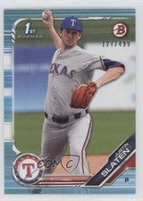 2019 Bowman Draft Sky Blue 127/499 Justin Slaten #BD-24 s3g