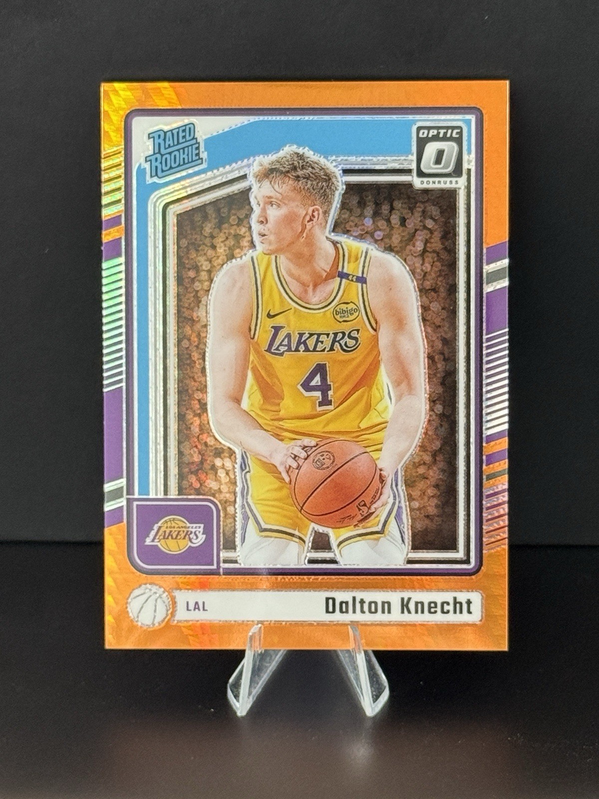 Dalton Knecht 2024-25 Panini Donruss Optic - Rated Rookie #256 Orange Hyper /299