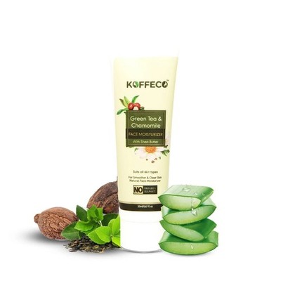 Koffeco Green Tea And Chamille Face Moisturizer Hydrating Skin 100ml