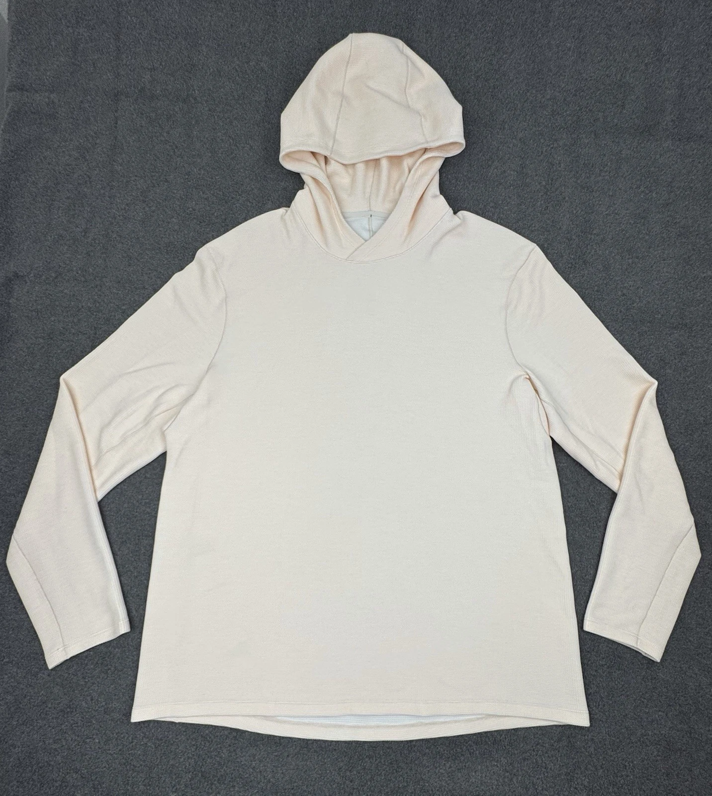 Lululemon Waffle Knit Hoodie Womens XL Pullover Long Sleeve Thermal