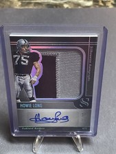 2025 Panini Silhouette Howie Long Silhouettes  Patch Auto Silver /25 Raiders KG