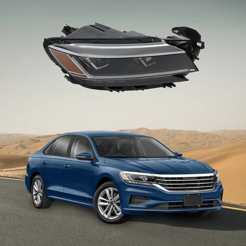 Right LED Headlamp for 2020-2022 VW Passat S/SE/R-Line Non-SEL No AFS, With DRl - Picture 12 of 12