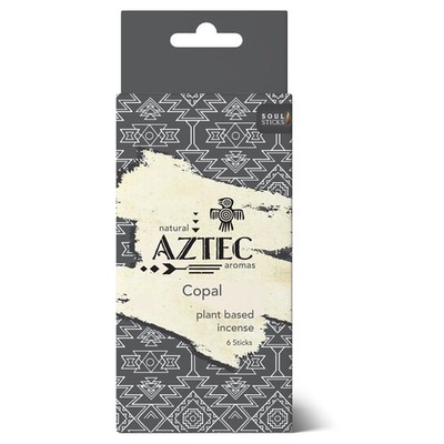 Resin Incense Sticks 6 Pack Copal Hand Rolled Aztec Plant-Based