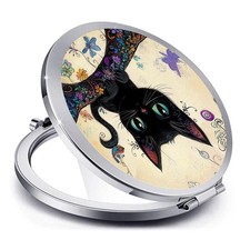 Compact Mirror for Women,Round Mini Pocket Travel Makeup Mirror,Pretty Portab...
