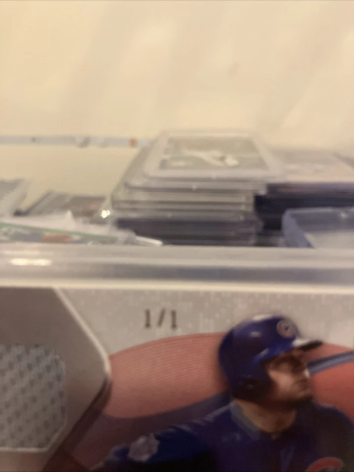 2017 Topps Archives Kyle Schwarber 1/1 Auto Relic Card - Image 3 of 4