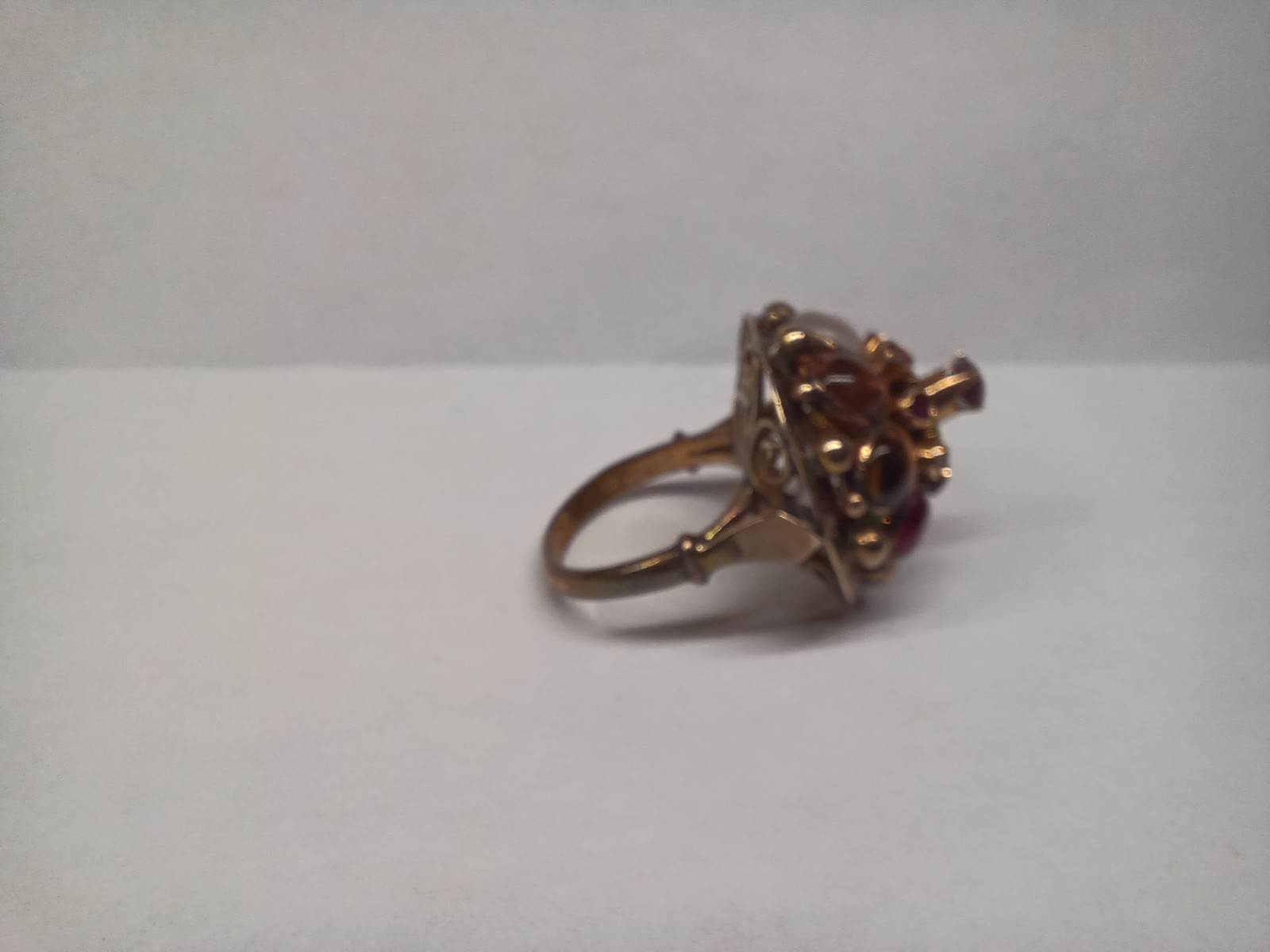 Vintage 10k Ruby and Gemstone Ring - image 17