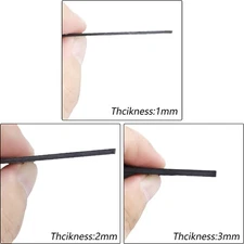 Carbon Fiber Sheet 75x125mm Glossy Finish Flat Carbon Fiber Board Plate Plain