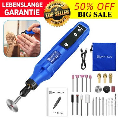 Mini Akku Dremel Multifunktionswerkzeug 80Tlg 5 Gänge Mehrzweck Drehwerkzeug NEU